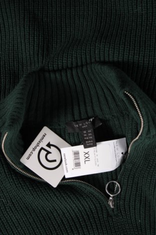 Мъжки пуловер New Look, Размер XXL, Цвят Зелен, Цена 10,58 лв.