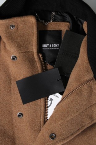 Pánsky kabát  Only & Sons, Veľkosť S, Farba Hnedá, Cena  32,80 €