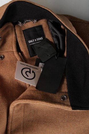 Pánsky kabát  Only & Sons, Veľkosť S, Farba Béžová, Cena  31,92 €