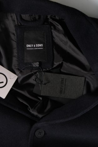 Ανδρικά παλτό Only & Sons, Μέγεθος XXL, Χρώμα Μπλέ, Τιμή 22,17 €
