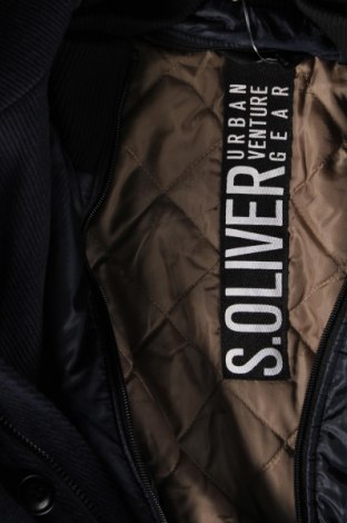 Мъжко палто S.Oliver, Размер L, Цвят Син, Цена 248,98 лв.