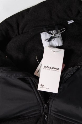 Ανδρική ζακέτα fleece Jack & Jones, Μέγεθος XL, Χρώμα Μαύρο, Τιμή 11,14 €
