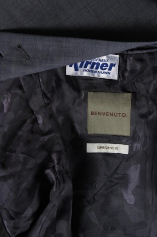 Herren Sakko Benvenuto, Größe L, Farbe Grau, Preis 7,33 €