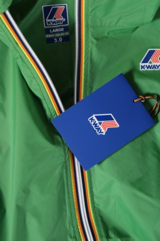 Pánska bunda  K-Way, Veľkosť L, Farba Zelená, Cena  37,23 €