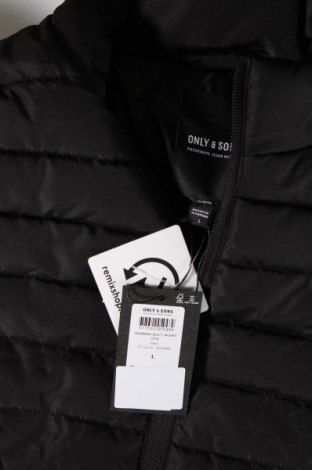 Pánska bunda  Only & Sons, Veľkosť L, Farba Čierna, Cena  15,48 €