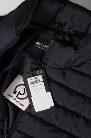 Pánska bunda  Only & Sons, Veľkosť L, Farba Modrá, Cena  18,65 €