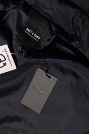 Ανδρικό μπουφάν Only & Sons, Μέγεθος XS, Χρώμα Μπλέ, Τιμή 12,70 €