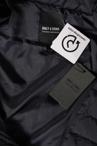 Ανδρικό μπουφάν Only & Sons, Μέγεθος XXL, Χρώμα Μπλέ, Τιμή 22,23 €