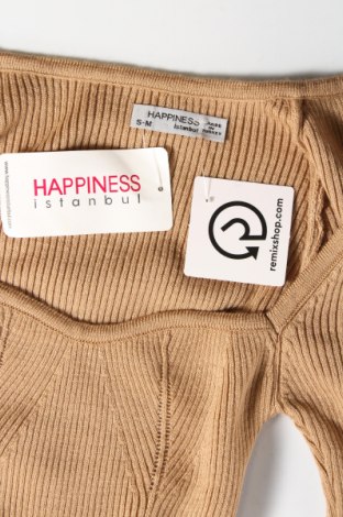 Φόρεμα Happiness, Μέγεθος S, Χρώμα  Μπέζ, Τιμή 28,45 €
