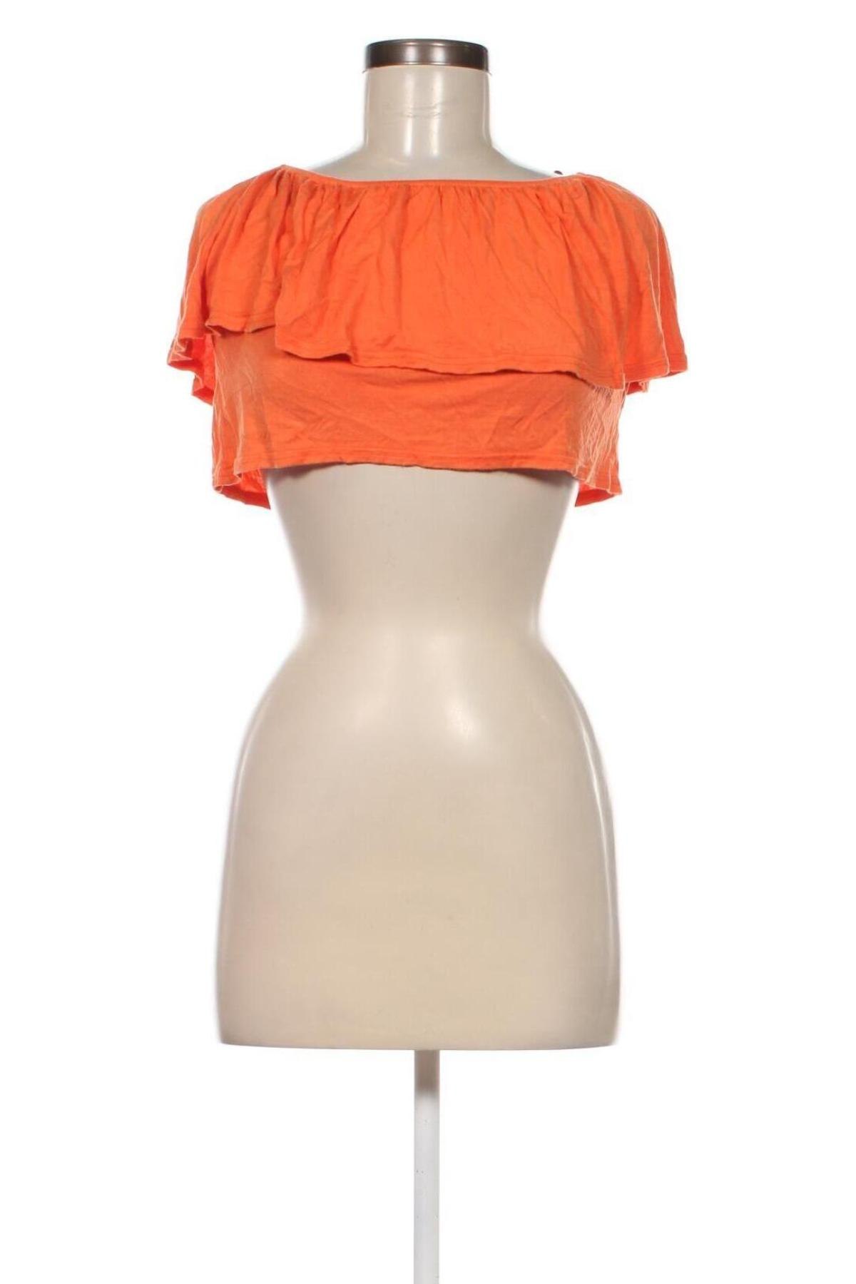 Дамска блуза Boohoo, Размер M, Цвят Оранжев, Цена 3,99 лв.