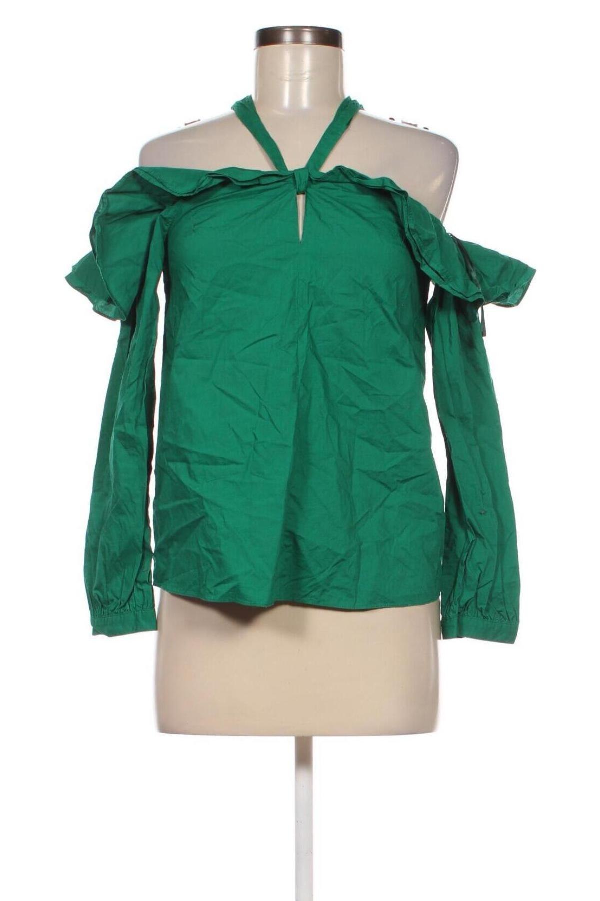 Γυναικεία μπλούζα J.Crew, Μέγεθος XS, Χρώμα Πράσινο, Τιμή 18,37 €