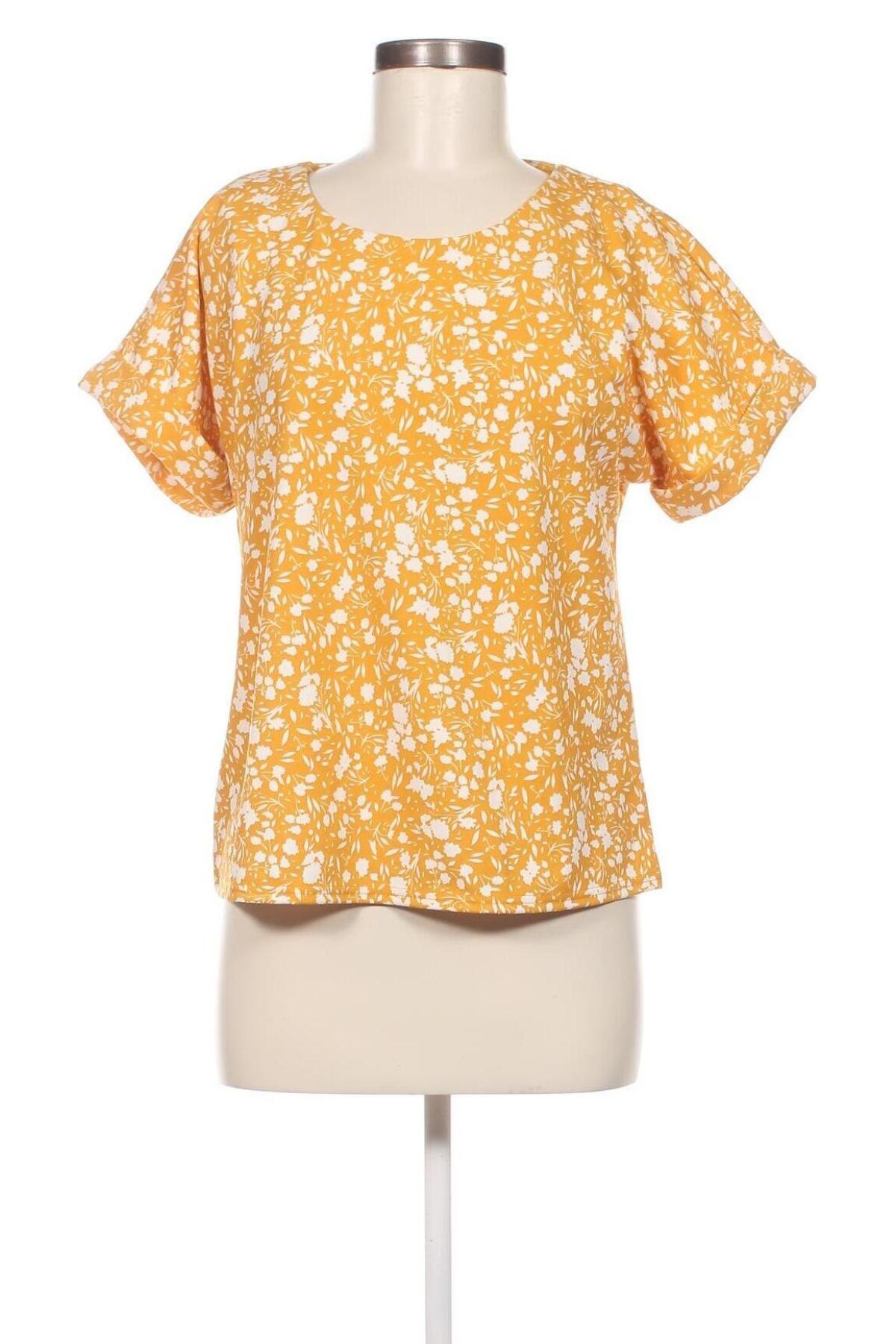 Γυναικεία μπλούζα MELLODAY, Μέγεθος XS, Χρώμα Κίτρινο, Τιμή 4,63 €