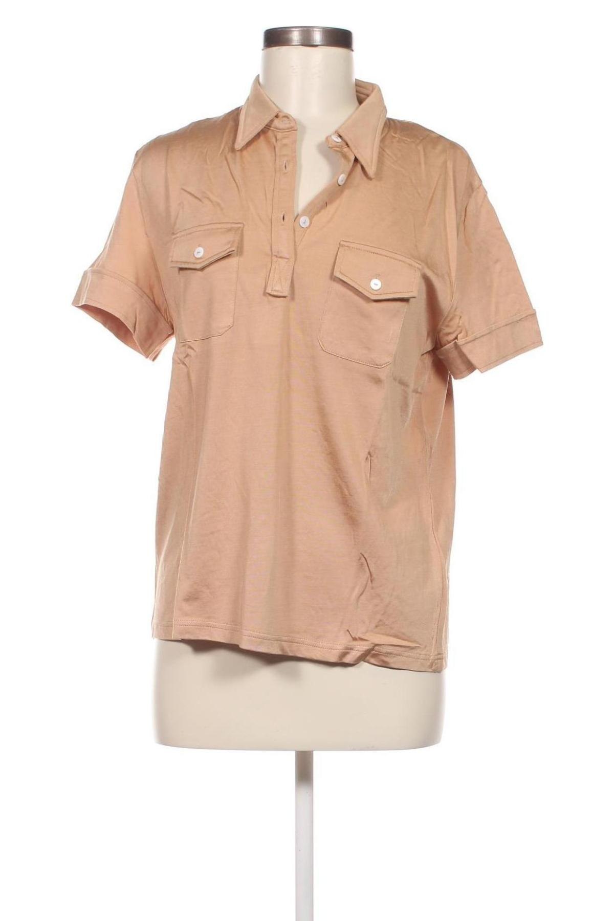 Γυναικεία μπλούζα Molly Bracken, Μέγεθος XL, Χρώμα  Μπέζ, Τιμή 7,42 €