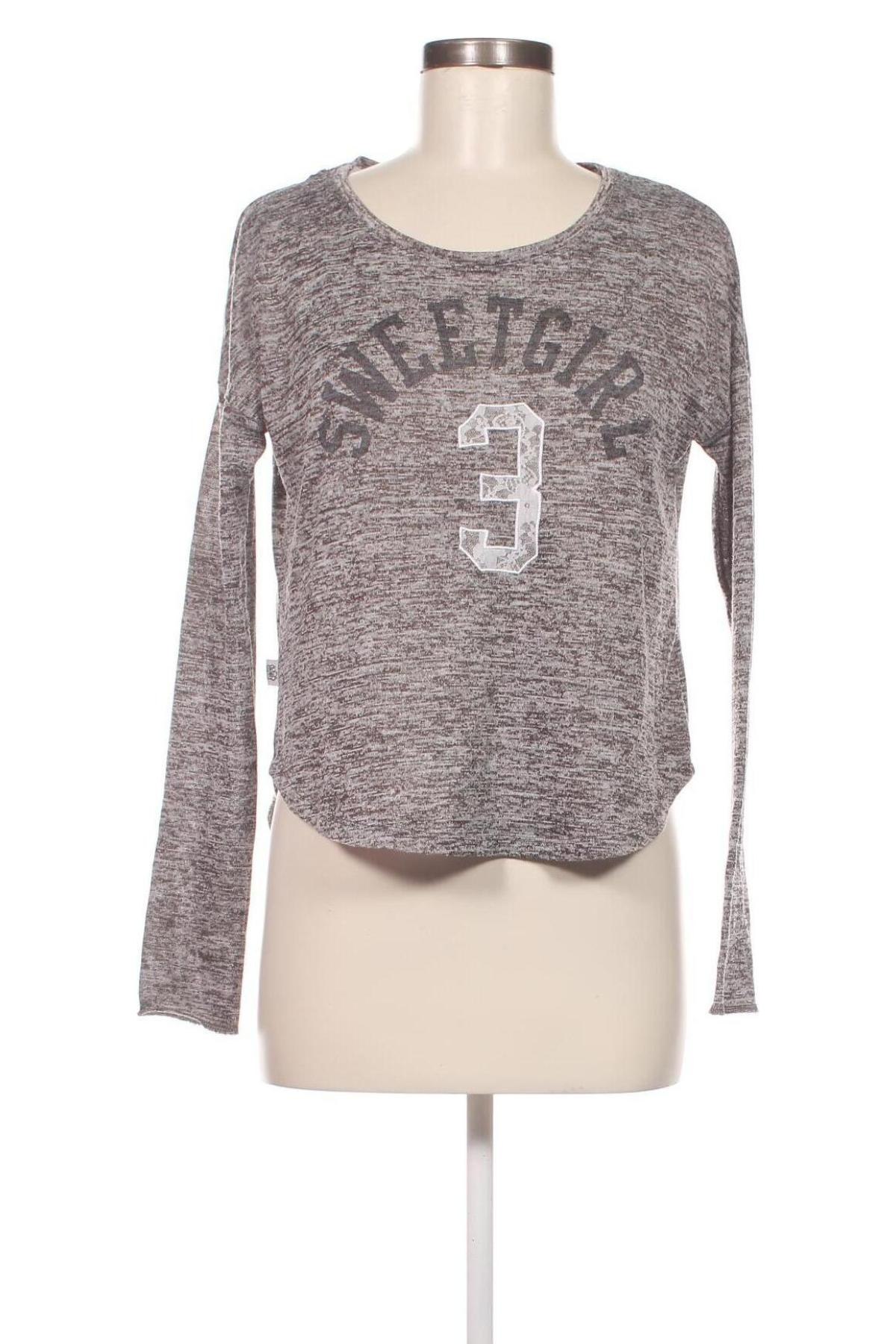 Γυναικεία μπλούζα Terranova, Μέγεθος S, Χρώμα Γκρί, Τιμή 3,08 €