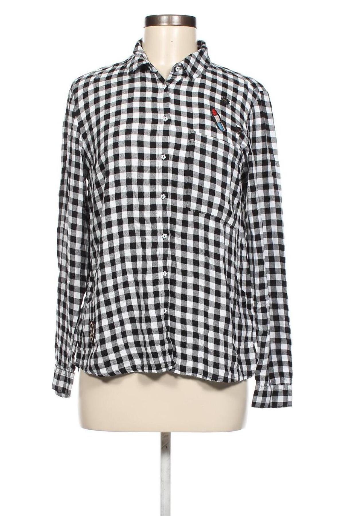 Γυναικείο πουκάμισο Jbc, Μέγεθος M, Χρώμα Γκρί, Τιμή 2,78 €