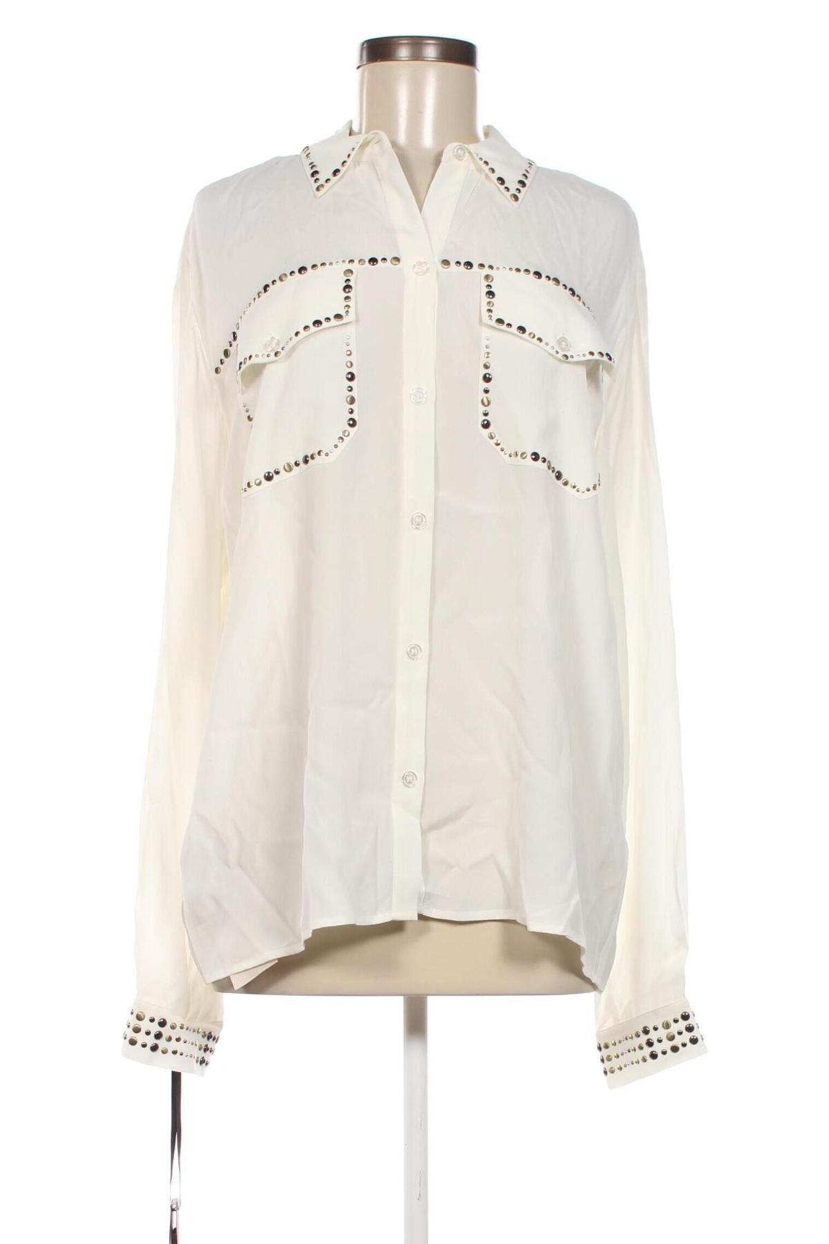Γυναικείο πουκάμισο Pinko, Μέγεθος L, Χρώμα Λευκό, Τιμή 51,49 €