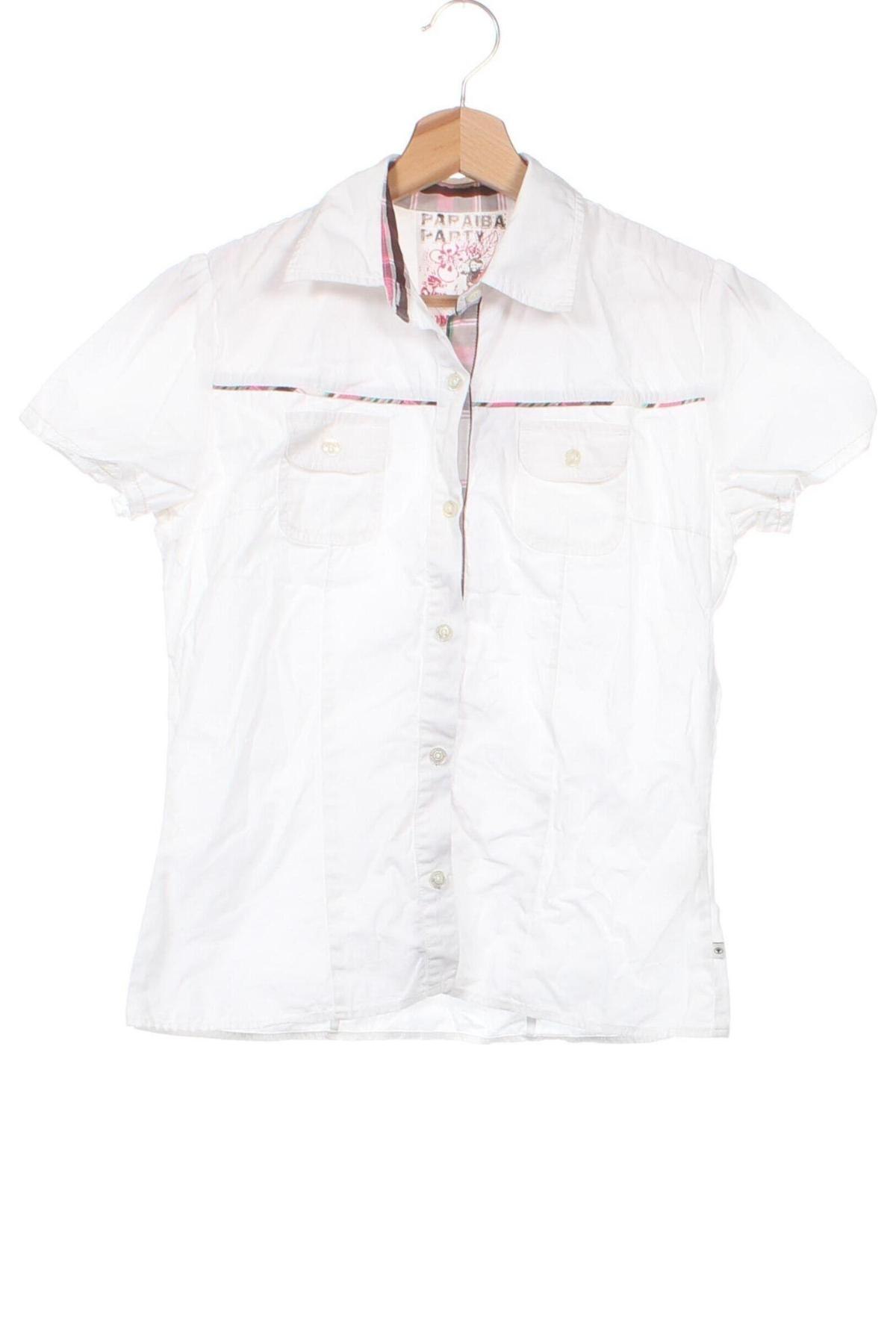 Дамска риза Tom Tailor, Размер L, Цвят Бял, Цена 6,00 лв.