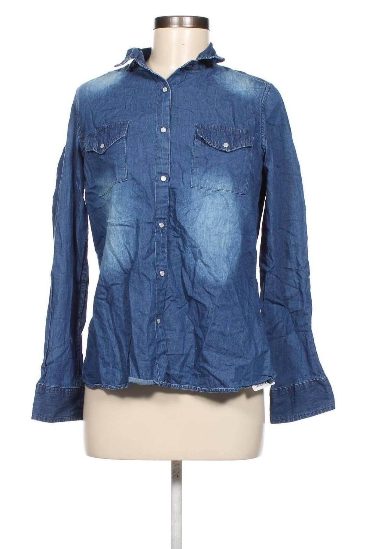 Γυναικείο πουκάμισο True Spirit, Μέγεθος XL, Χρώμα Μπλέ, Τιμή 8,66 €