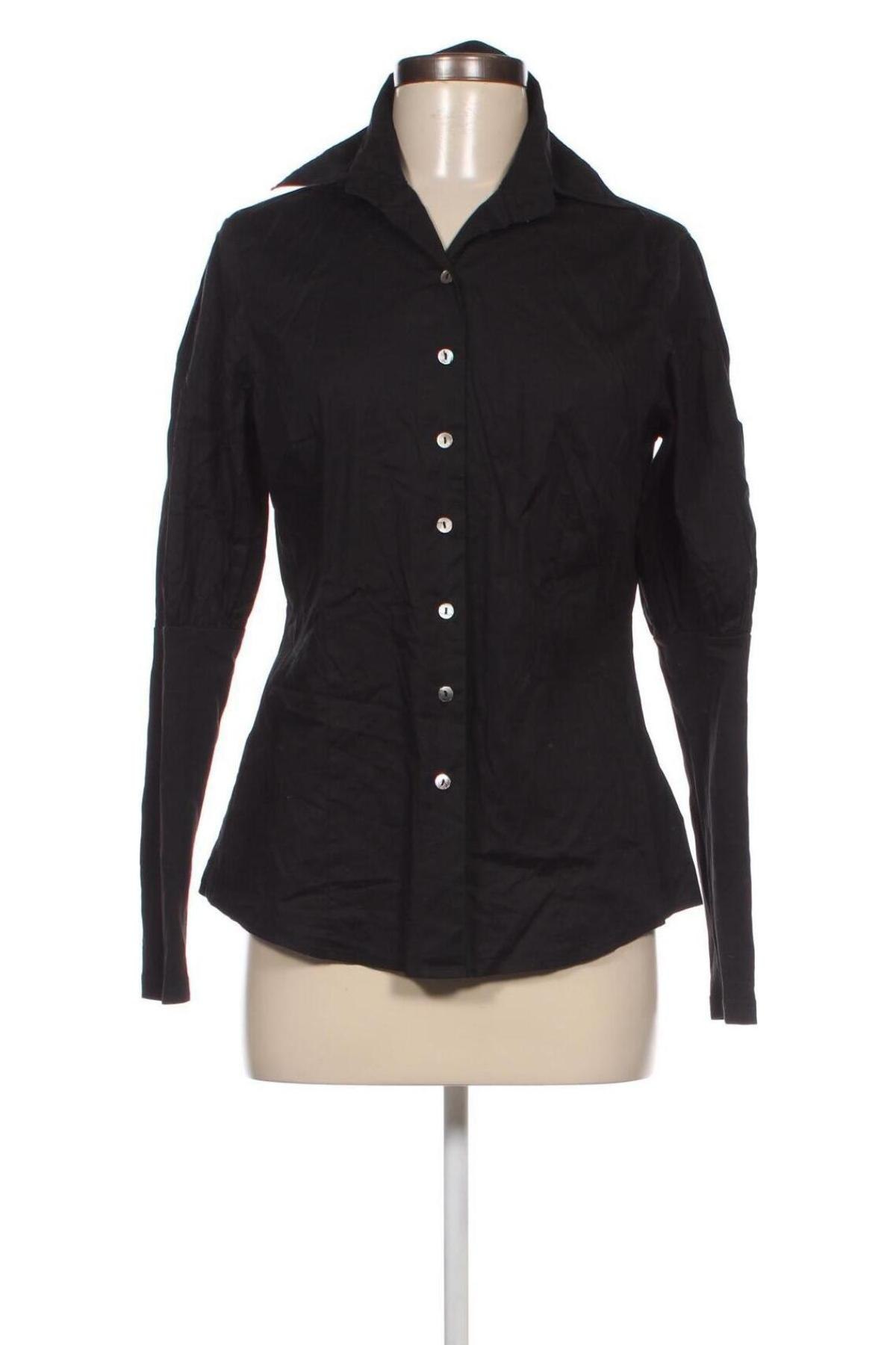 Γυναικείο πουκάμισο Uno Due, Μέγεθος M, Χρώμα Μαύρο, Τιμή 8,70 €