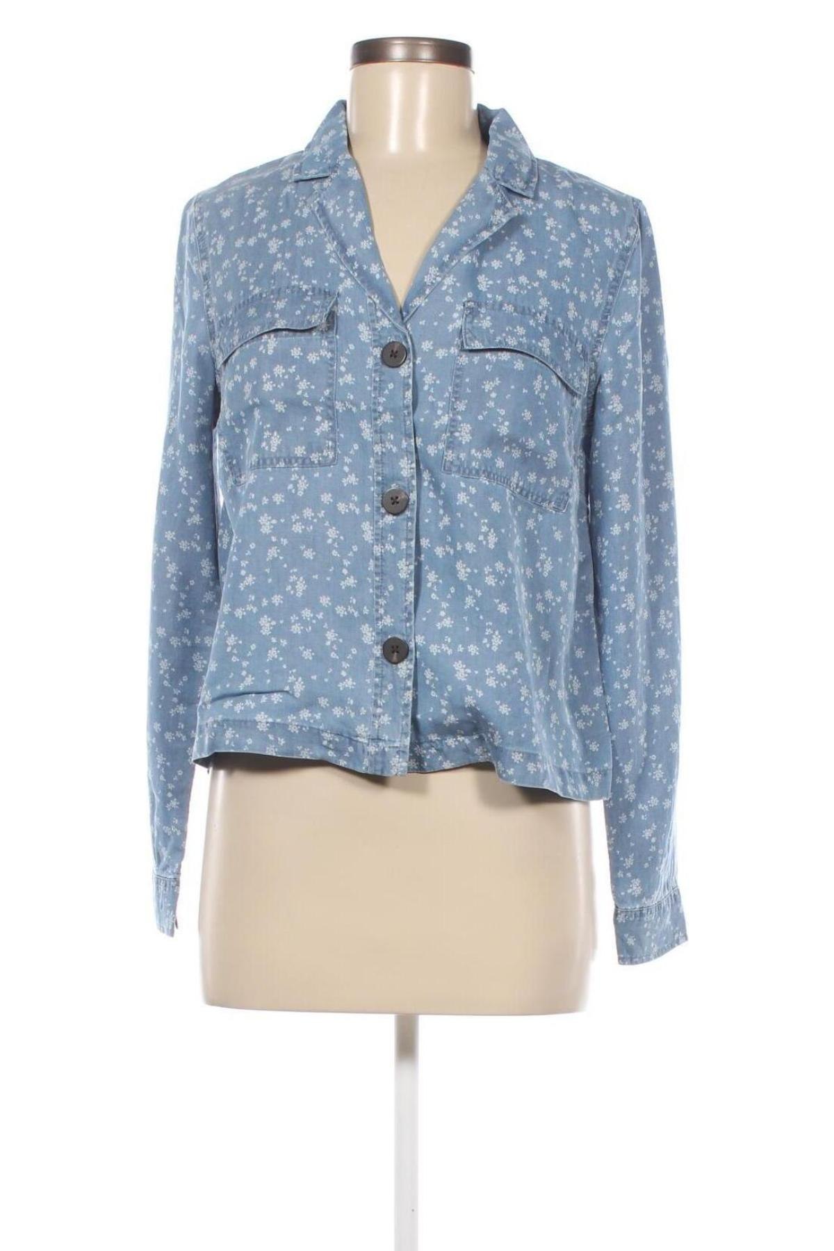 Γυναικείο πουκάμισο VILA, Μέγεθος S, Χρώμα Μπλέ, Τιμή 8,66 €