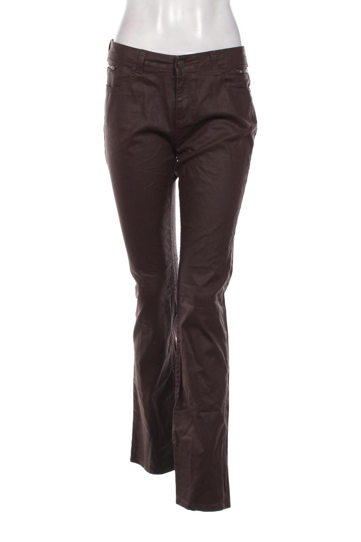 Pantaloni de femei Un Deux Trois, Mărime M, Culoare Maro, Preț 161,18 Lei