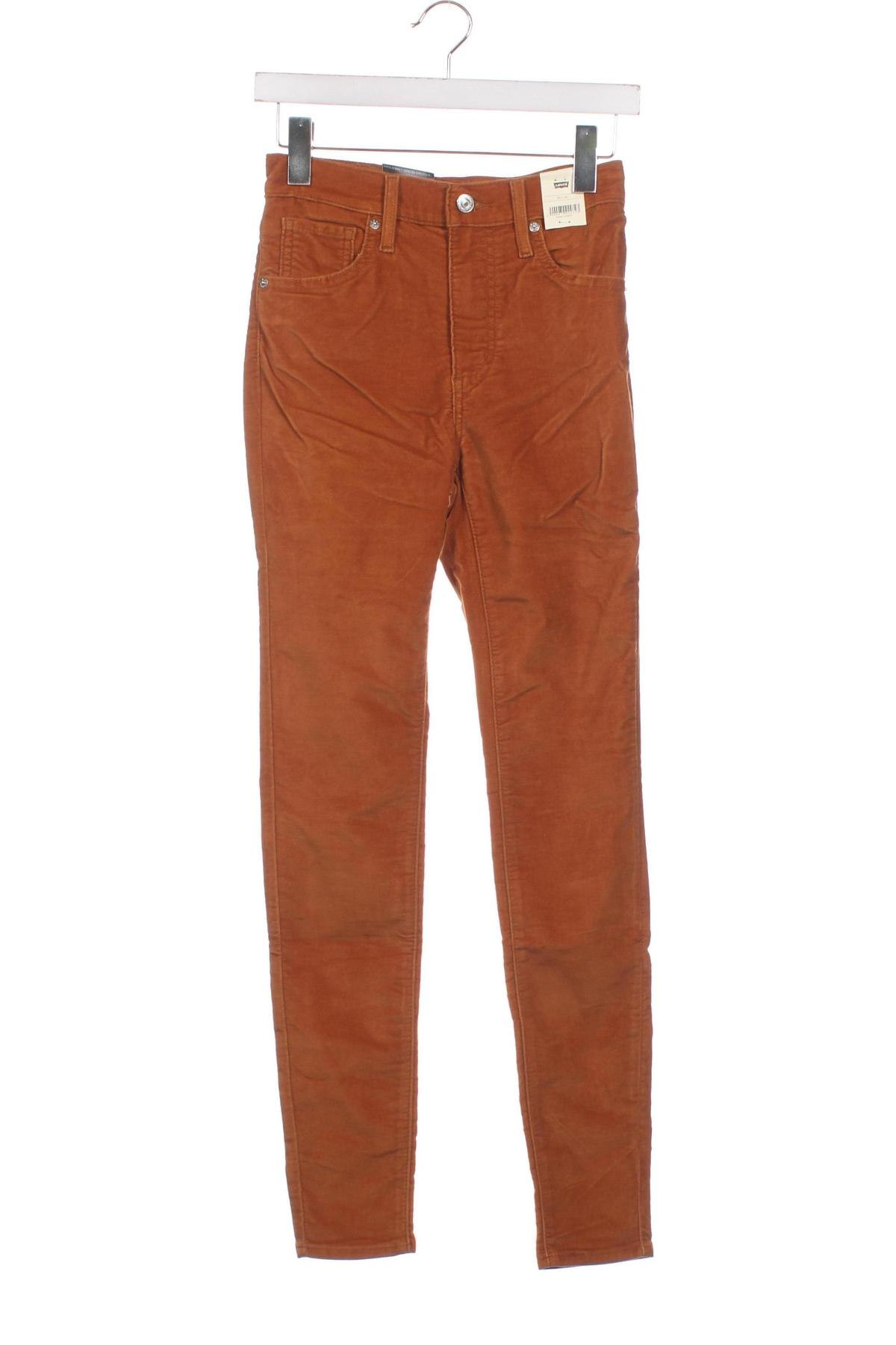 Дамски панталон Levi's, Размер XS, Цвят Кафяв, Цена 18,98 лв.