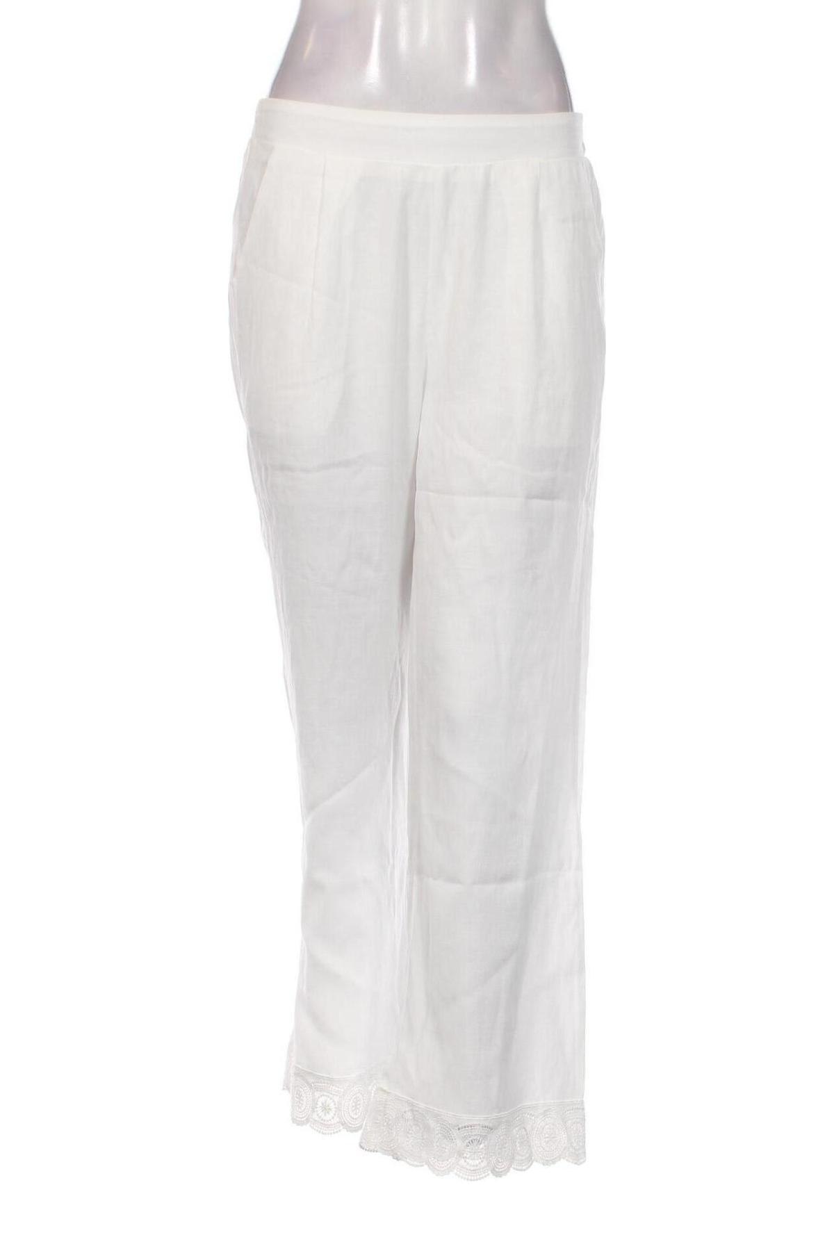 Дамски панталон Molly Bracken, Размер S, Цвят Бял, Цена 27,84 лв.