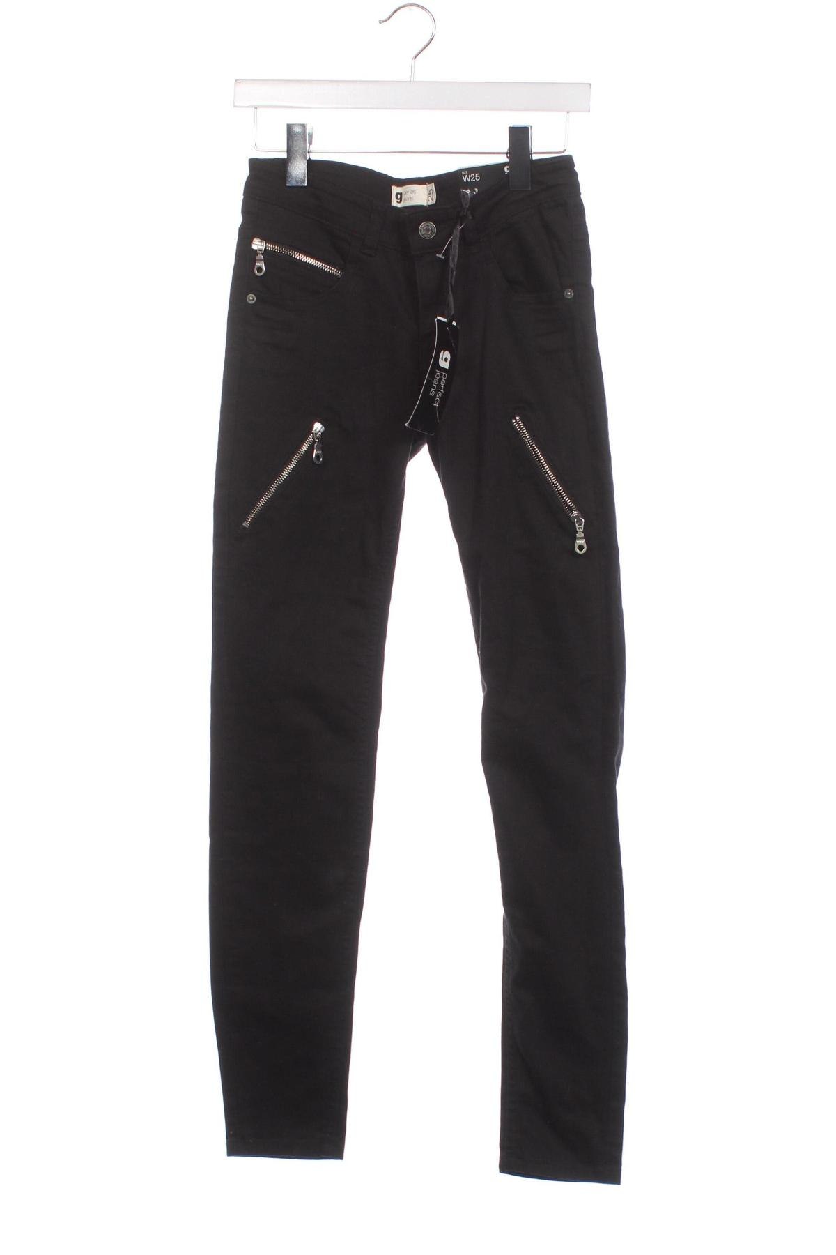 Damskie spodnie Perfect Jeans By Gina Tricot, Rozmiar S, Kolor Czarny, Cena 34,99 zł