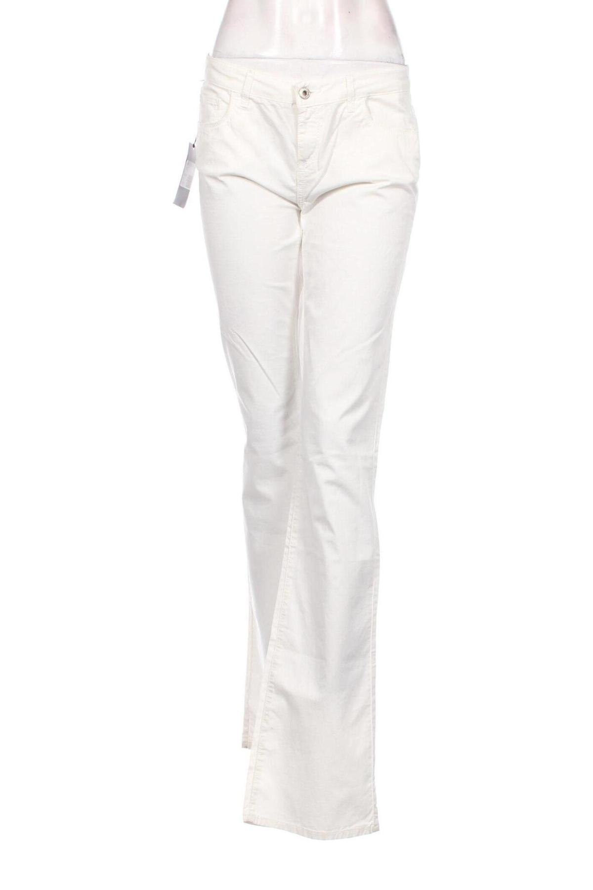 Дамски панталон Trussardi Jeans, Размер M, Цвят Бял, Цена 99,76 лв.