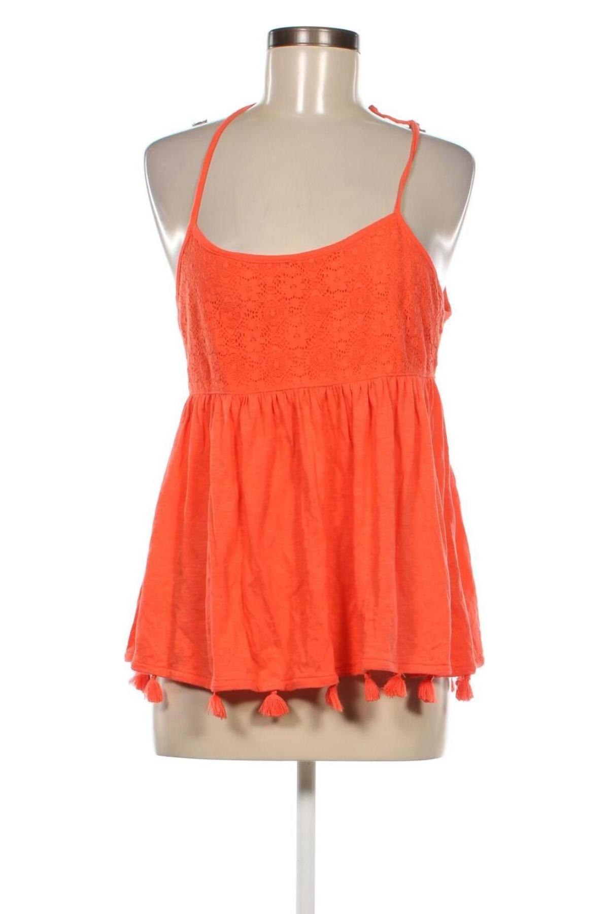 Γυναικείο αμάνικο μπλουζάκι A.N.A., Μέγεθος M, Χρώμα Πορτοκαλί, Τιμή 8,04 €
