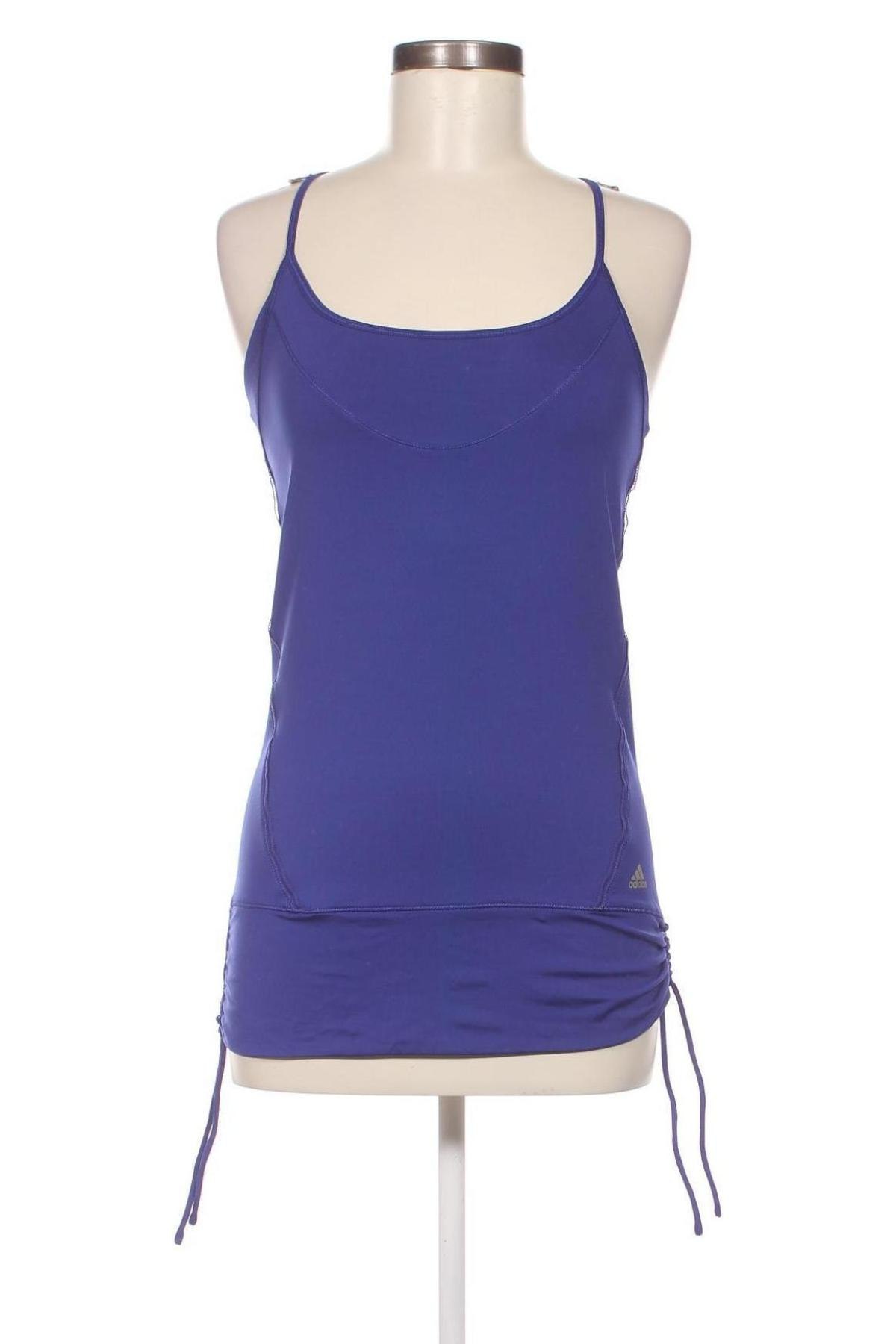 Γυναικείο αμάνικο μπλουζάκι Adidas, Μέγεθος S, Χρώμα Μπλέ, Τιμή 12,94 €