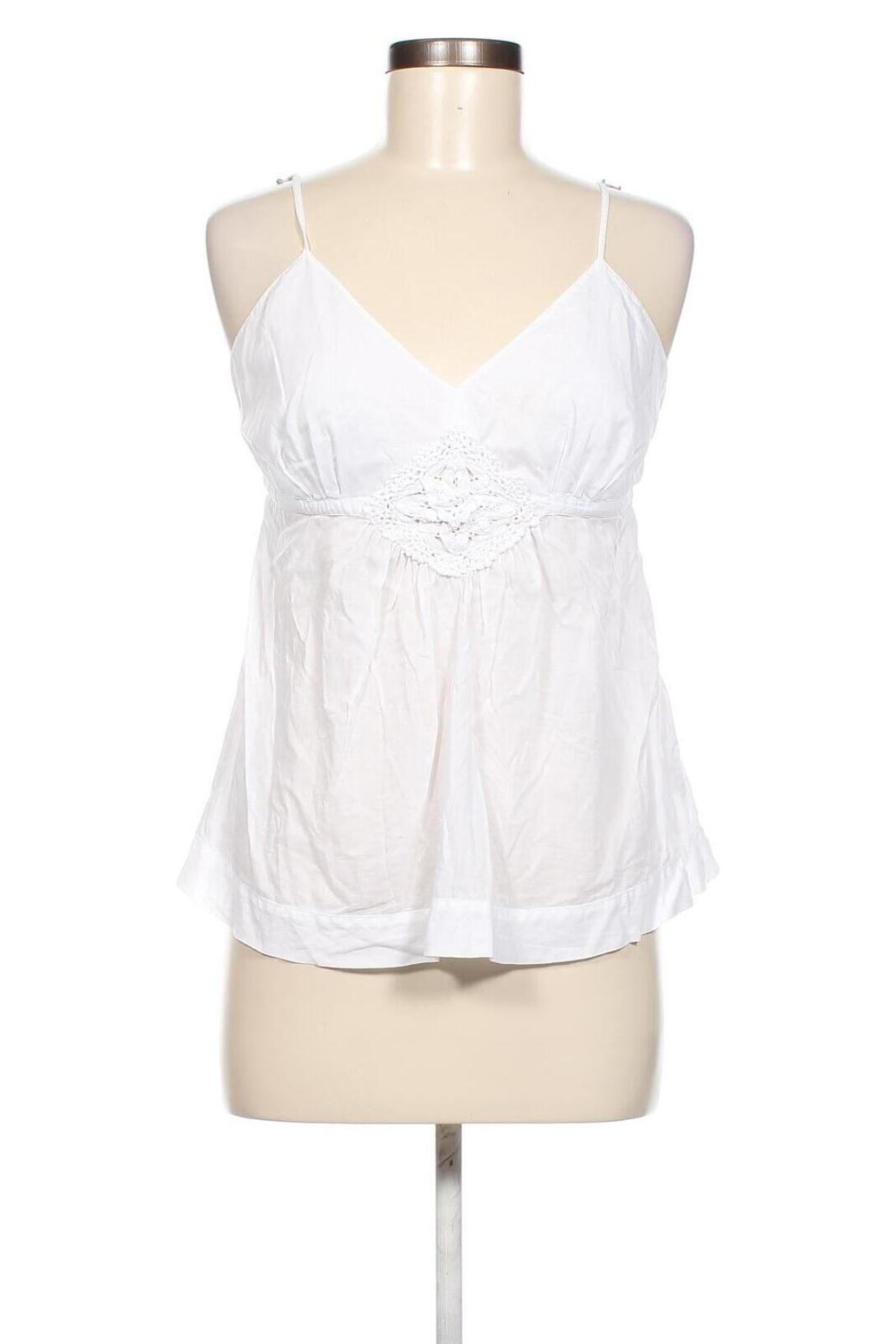 Γυναικείο αμάνικο μπλουζάκι Easy Wear, Μέγεθος M, Χρώμα Λευκό, Τιμή 6,02 €