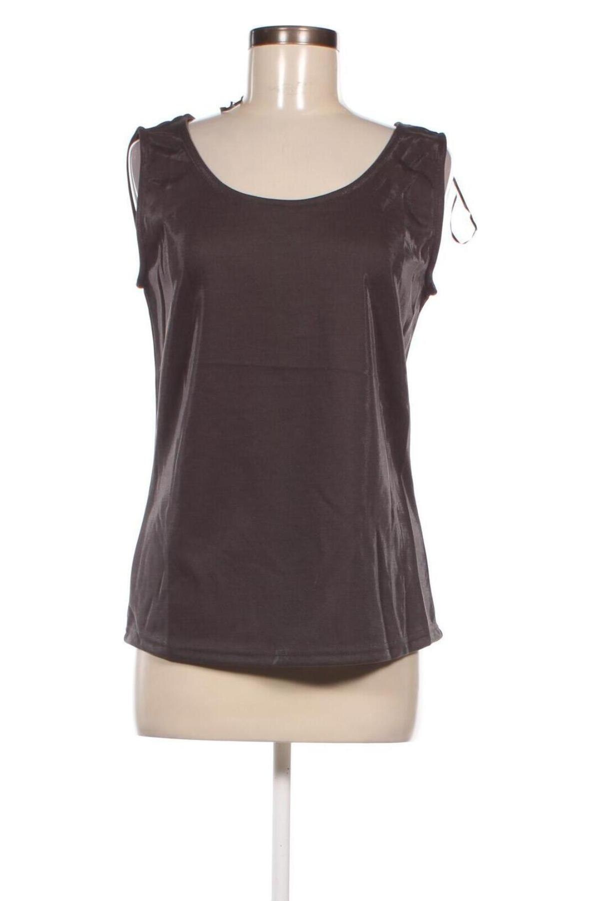 Γυναικείο αμάνικο μπλουζάκι Moodo, Μέγεθος L, Χρώμα Γκρί, Τιμή 14,95 €