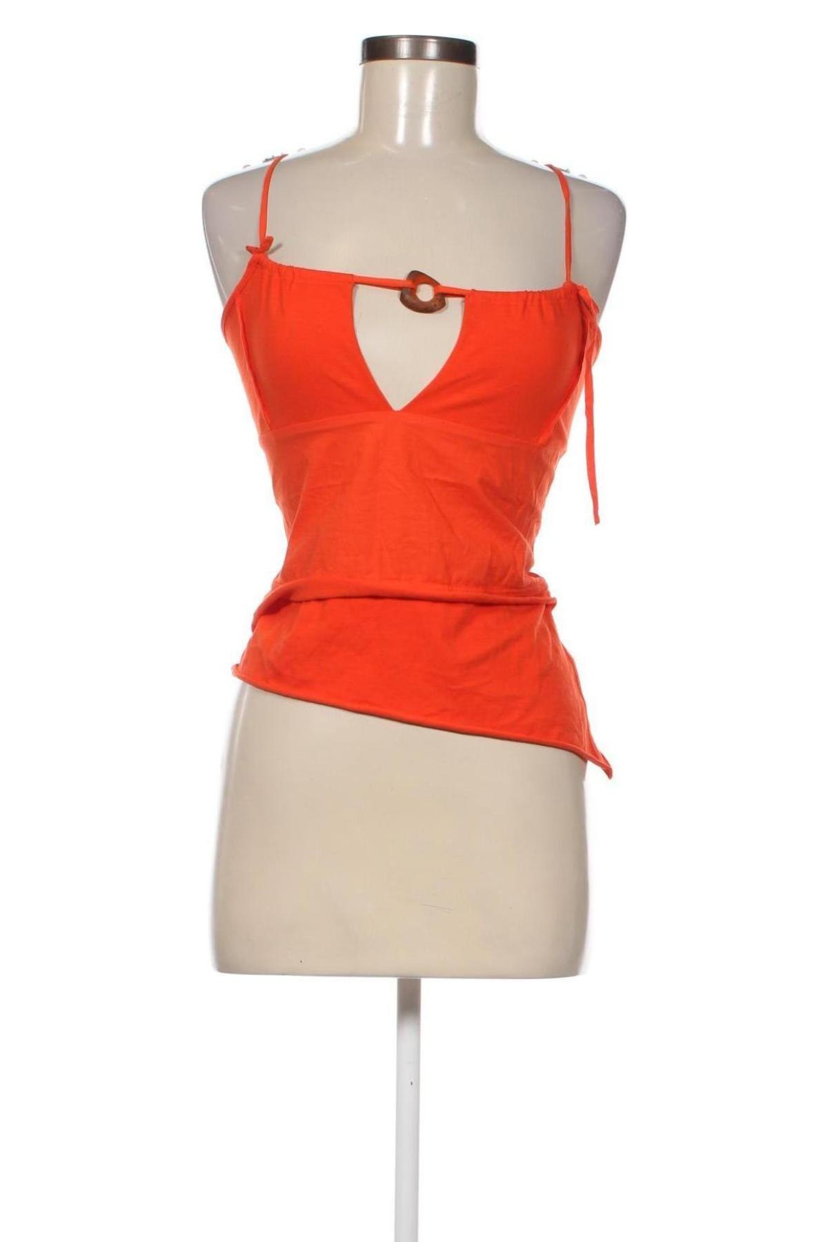 Γυναικείο αμάνικο μπλουζάκι Ona, Μέγεθος S, Χρώμα Πορτοκαλί, Τιμή 5,49 €