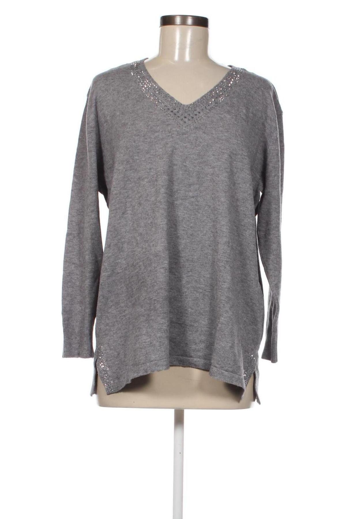 Damenpullover, Größe L, Farbe Grau, Preis 13,49 €