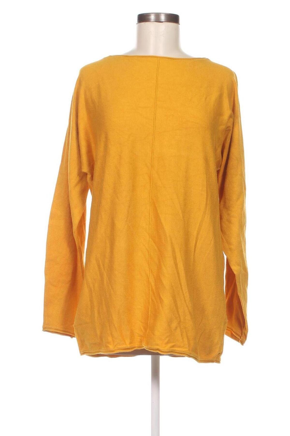 Дамски пуловер C&A, Размер L, Цвят Жълт, Цена 9,28 лв.