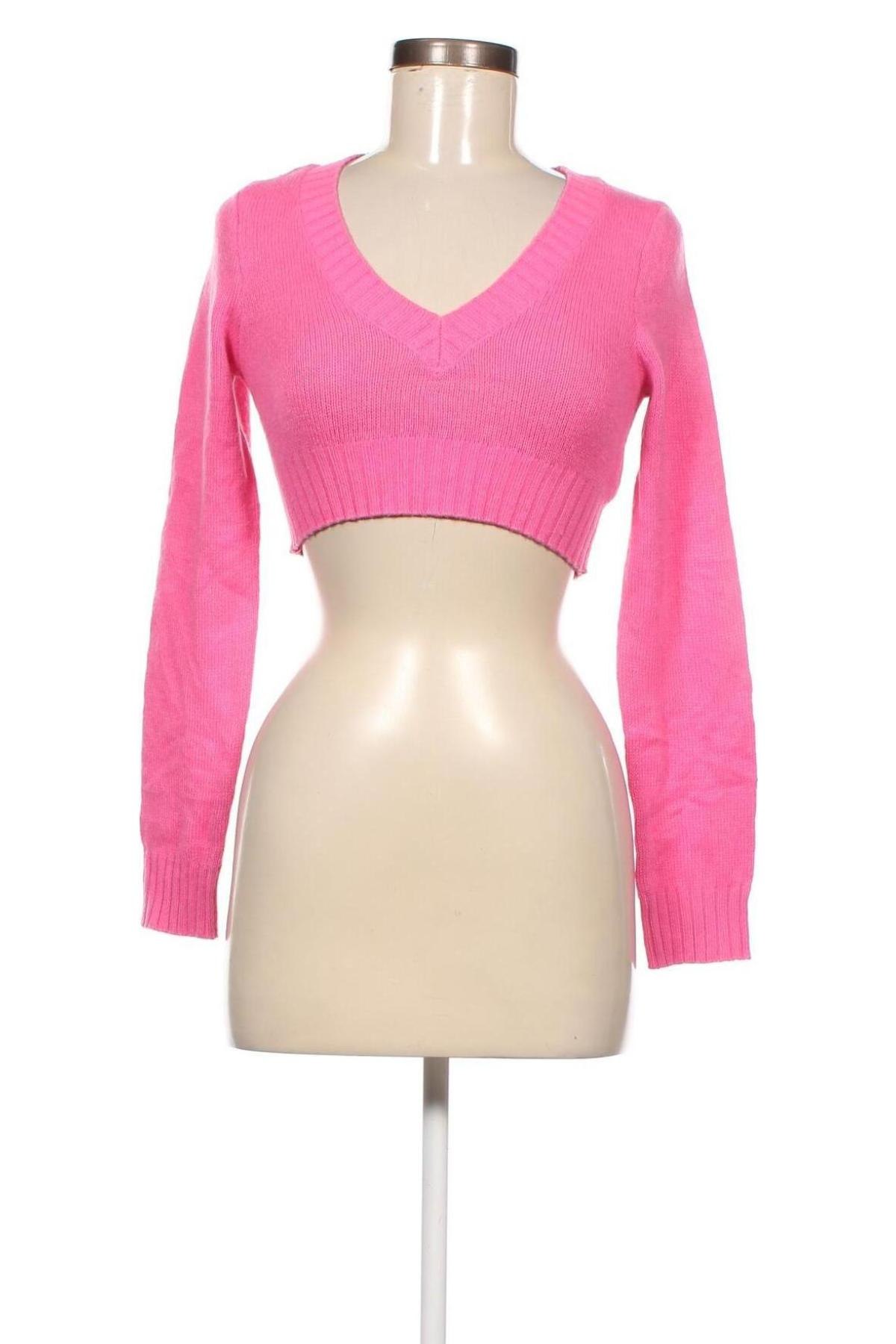 Дамски пуловер H&M Divided, Размер XXS, Цвят Розов, Цена 29,00 лв.