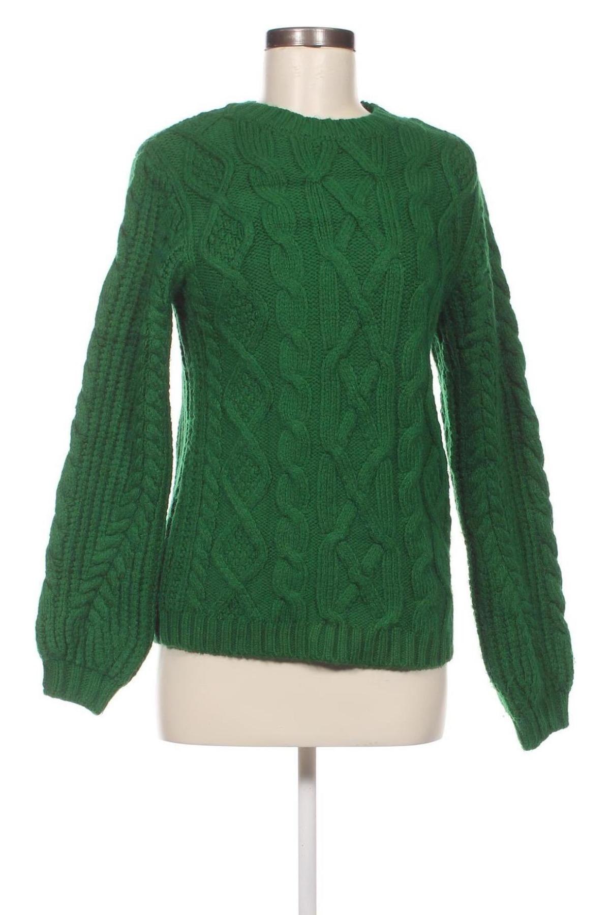 Дамски пуловер Naf Naf, Размер M, Цвят Зелен, Цена 29,00 лв.