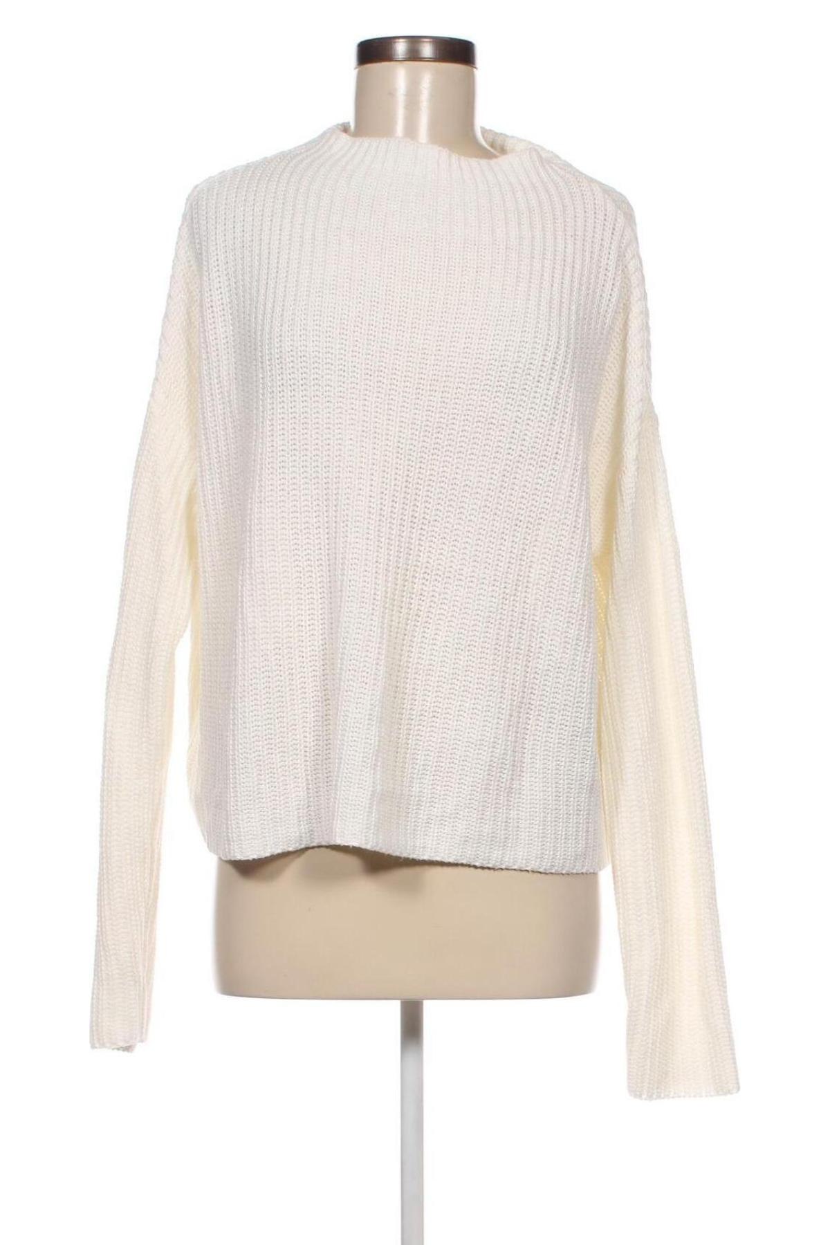 Дамски пуловер Sinsay, Размер L, Цвят Бял, Цена 8,70 лв.