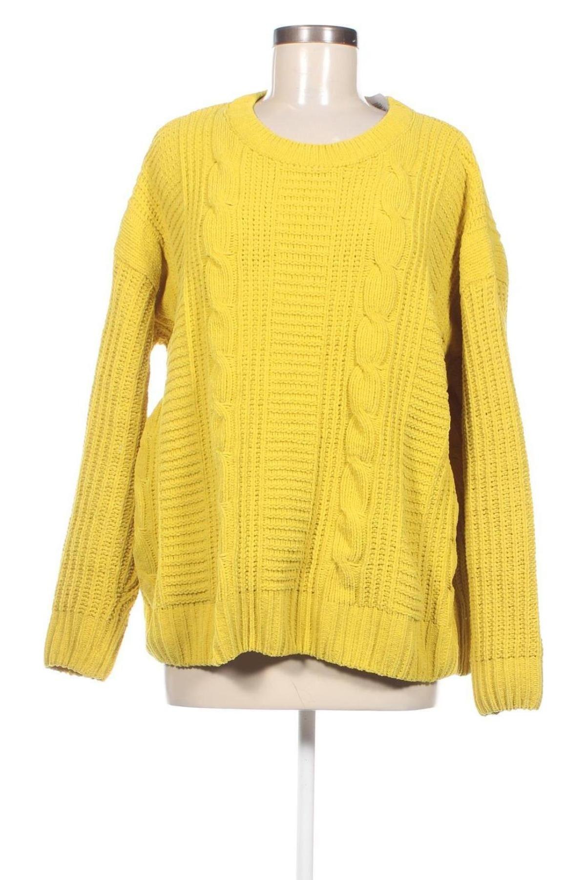 Дамски пуловер Yessica, Размер L, Цвят Жълт, Цена 7,83 лв.