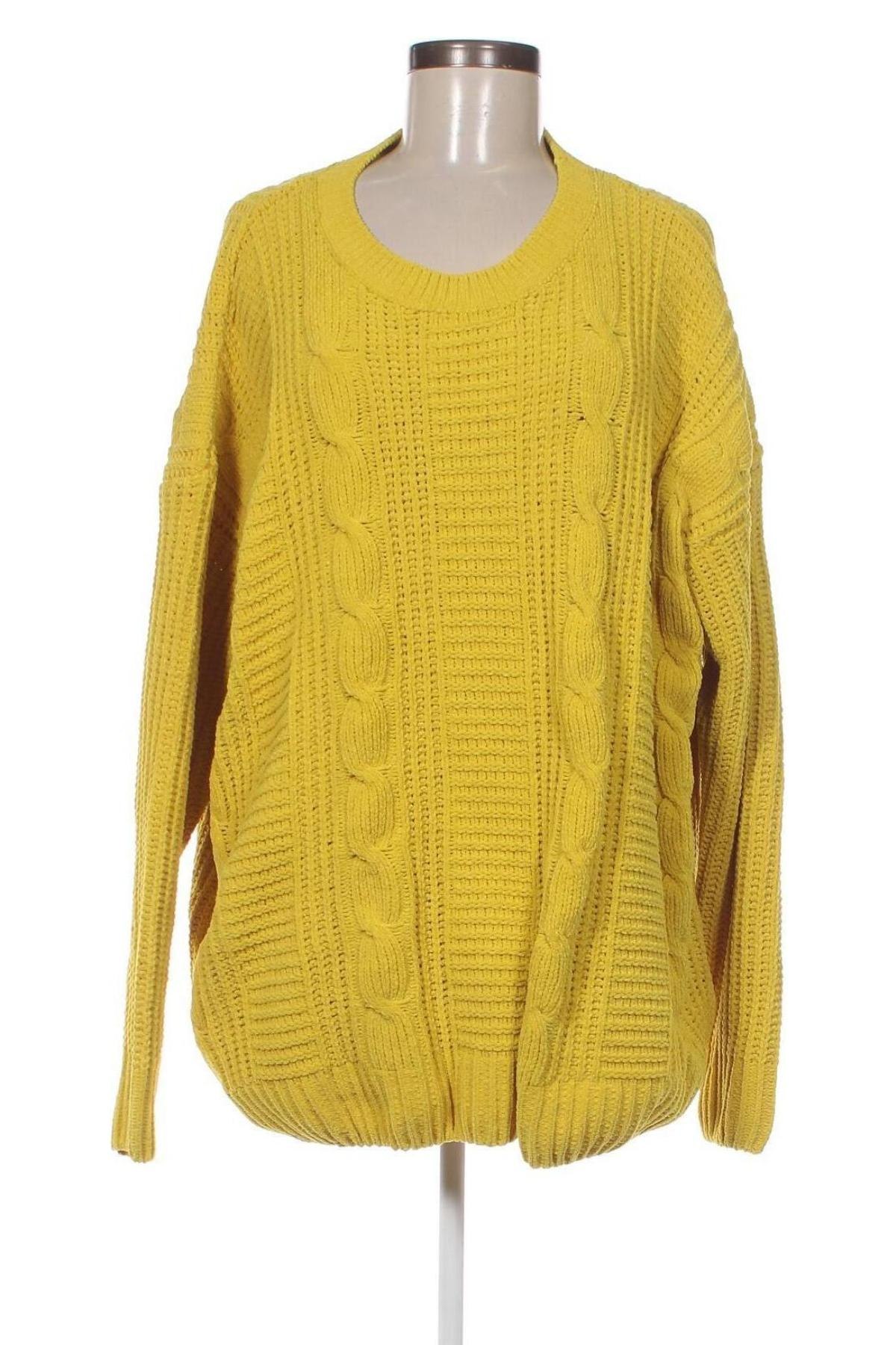 Дамски пуловер Yessica, Размер L, Цвят Жълт, Цена 7,25 лв.