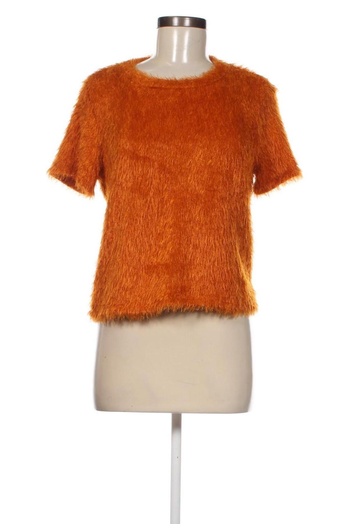Pulover de femei Zara Trafaluc, Mărime L, Culoare Portocaliu, Preț 29,61 Lei