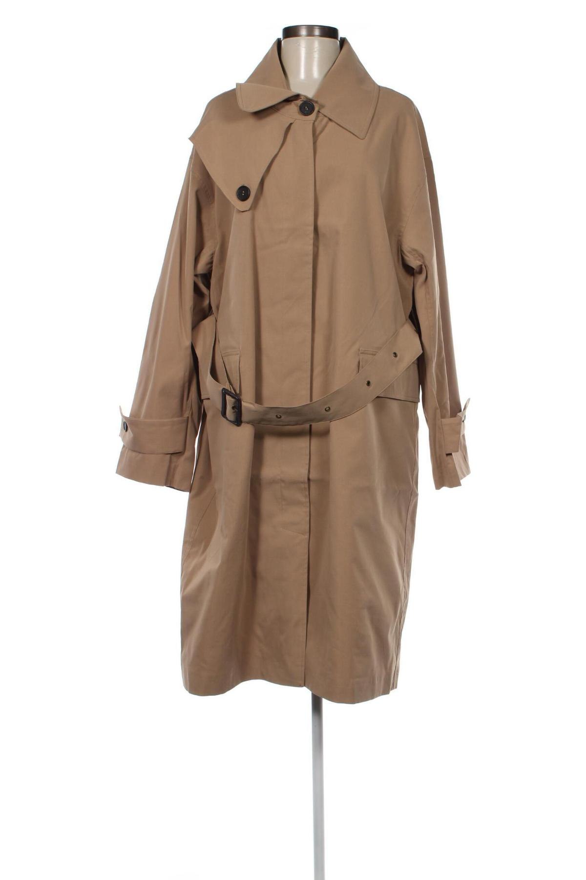 Trench de femei Cream, Mărime L, Culoare Bej, Preț 209,99 Lei