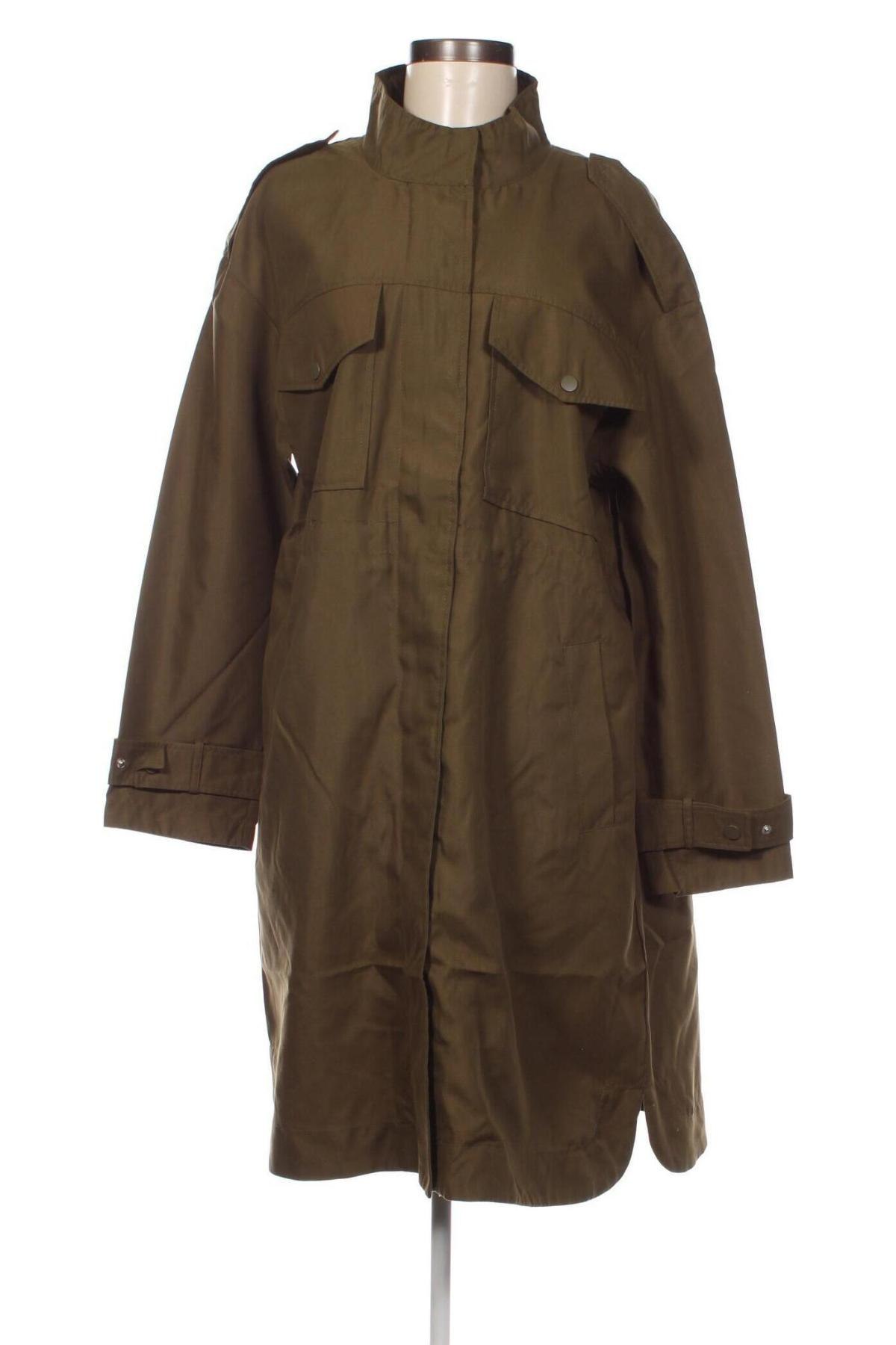 Damen Trench Coat Vero Moda, Größe L, Farbe Grün, Preis € 8,81