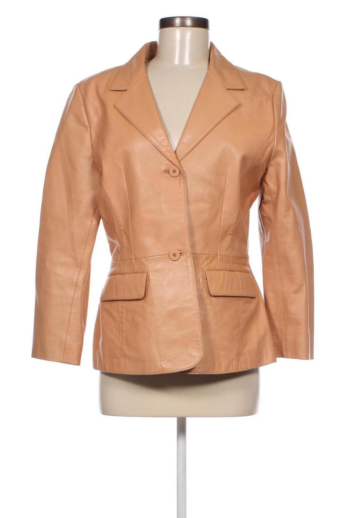 Dámska kožená bunda , Veľkosť M, Farba Béžová, Cena  54,73 €