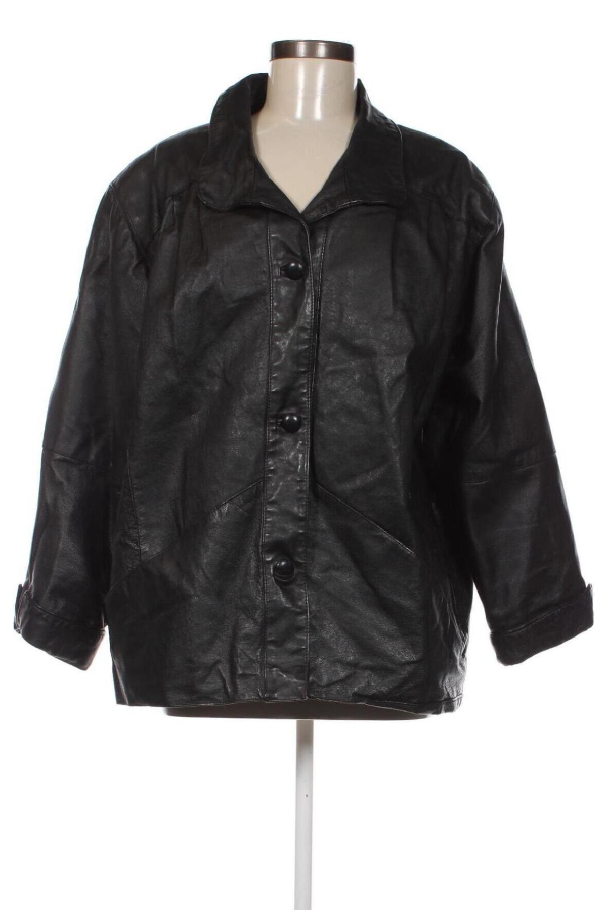 Damen Lederjacke, Größe XL, Farbe Schwarz, Preis 11,17 €
