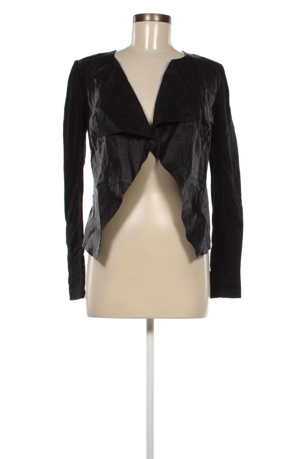 Damen Lederjacke ONLY, Größe XS, Farbe Schwarz, Preis 8,68 €