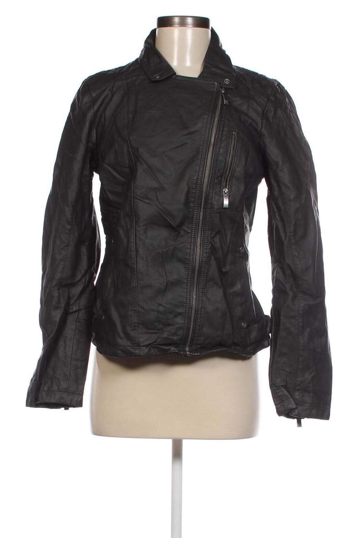 Dámska kožená bunda  Up 2 Fashion, Veľkosť M, Farba Čierna, Cena  27,78 €