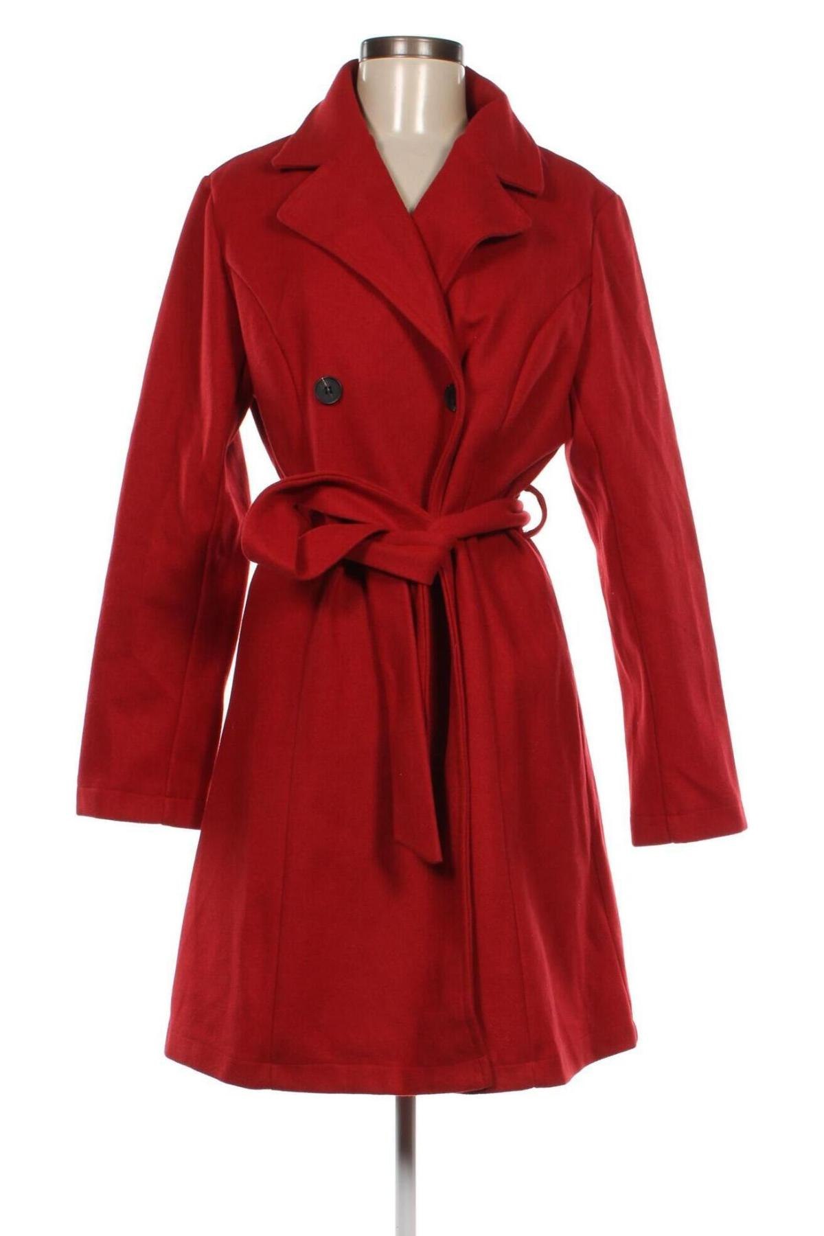Дамско палто, Размер L, Цвят Червен, Цена 107,00 лв.