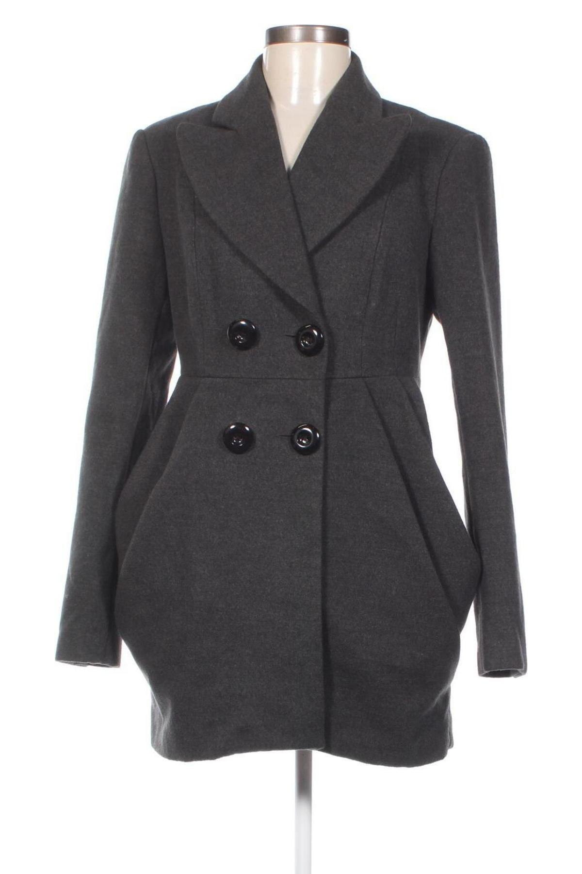Дамско палто Derhy, Размер S, Цвят Сив, Цена 112,00 лв.